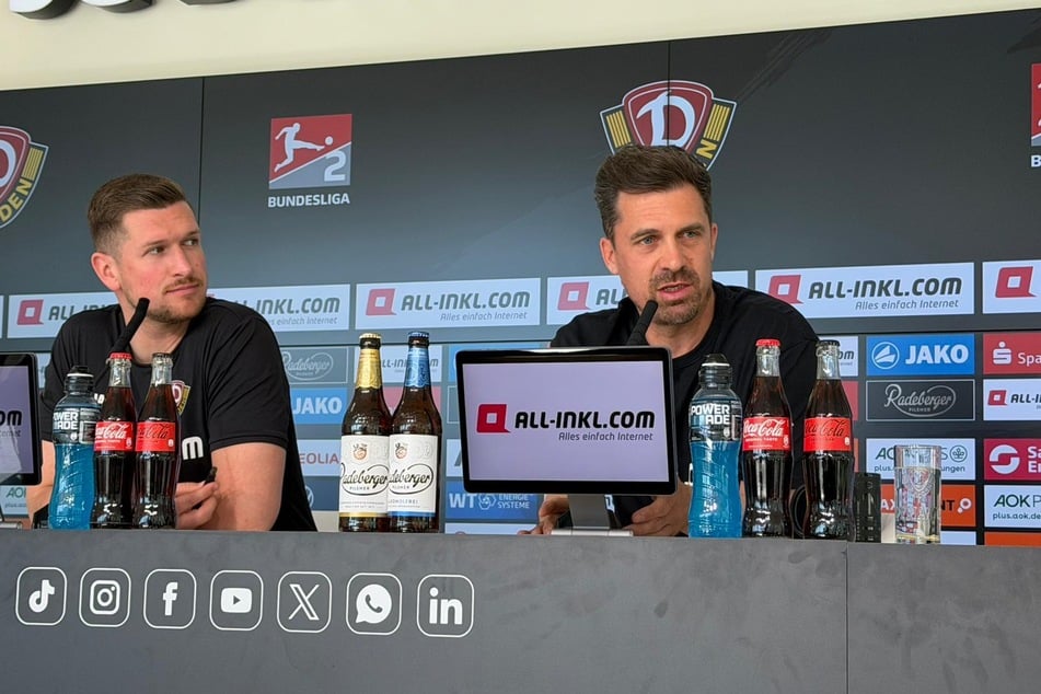 Thomas Stamm (43, r.) wollte sich noch nicht festlegen, ob Thomas Keller und Tim Schreiber wieder spielen können.