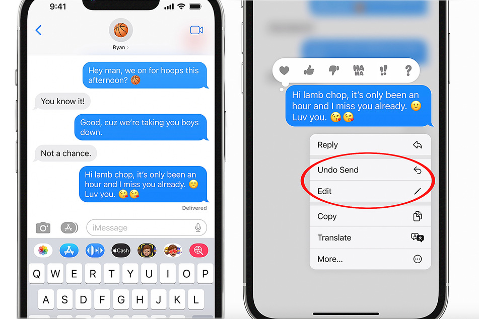 iOS 16 will let you edit and delete iMessages.