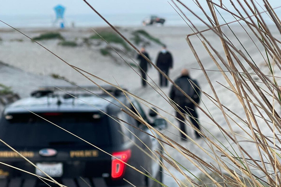 A marital dispute nearly came to a deadly end on this California beach.