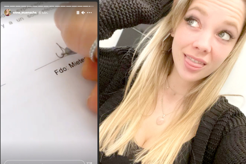 Anne Wünsche (29) hat einen Mietvertrag für eine Wohnung auf Mallorca unterschrieben.