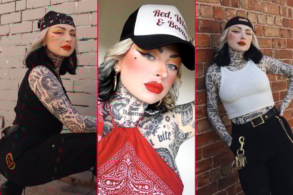 Blue Valentine opened up about the insane harassment she has faced due to her unique tattoo transformation.