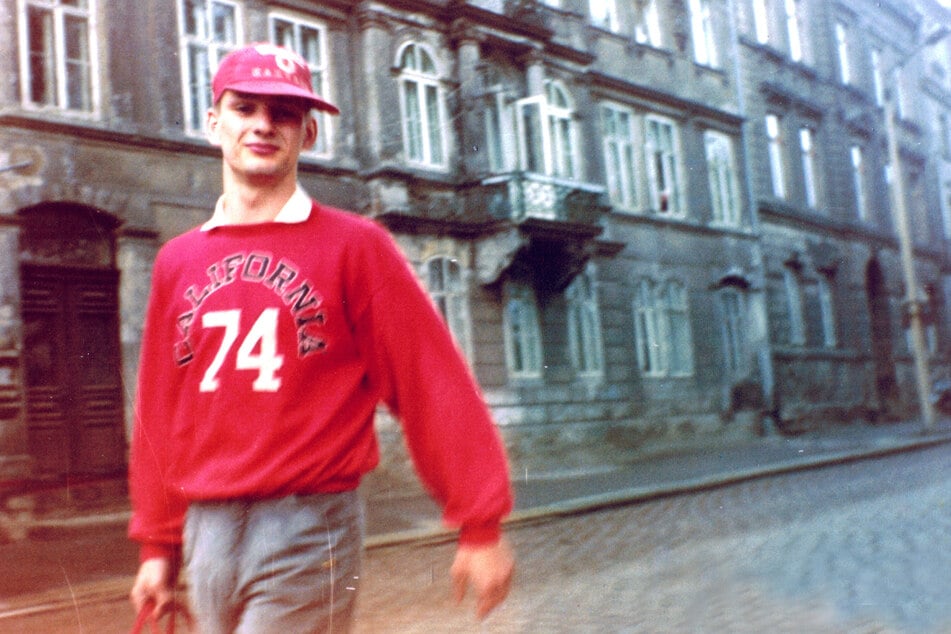 Heiko Hahnewald in den 80er-Jahren auf dem Weg zu einer Show.