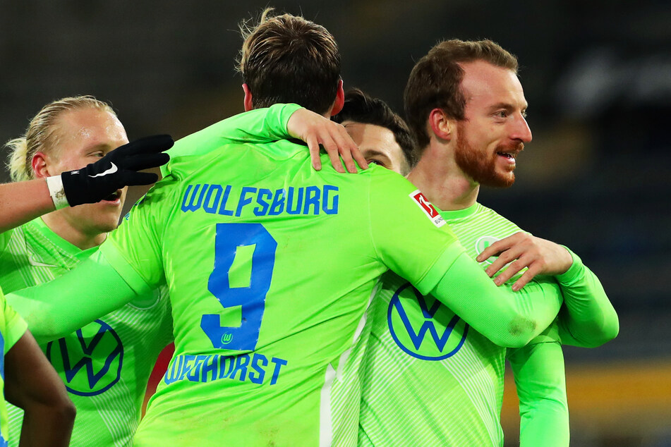 Ex-Dynamo-Jugendspieler Maximilian Arnold (26, r.) befindet sich in bestechender Form. Auch dank ihm steht der VfL Wolfsburg auf Rang drei, der die Champions-League-Qualifikation zur Folge hätte.