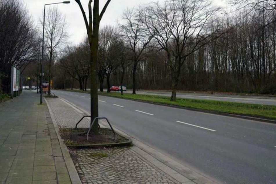 An dieser Stelle an der Gladbecker Straße in Essen wurde Stefanie* angesprochen.