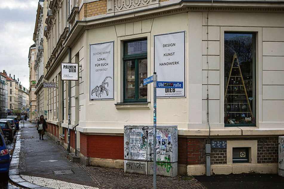 Dreimal relativ kurz nacheinander im Visier von Kriminellen: Das Ladengeschäft "Palmendieb" im Leipziger Westen. Benannt ist es nach der größten lebenden Krabbe der Welt.