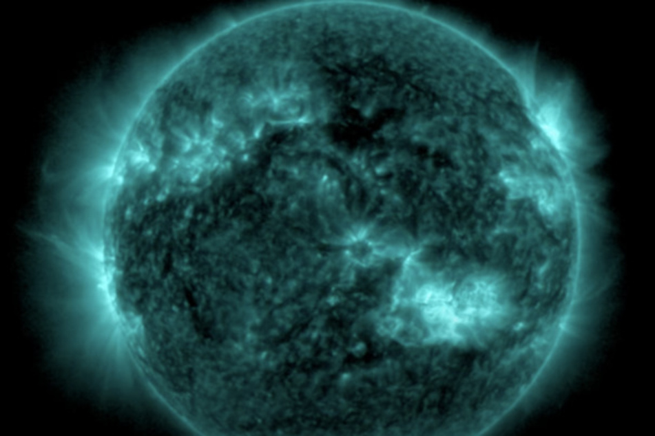 A huge solar storm is heading for Earth, supercharging auroras and bringing possible disruptions to satellites and power grids as early as Friday evening, US officials say.
