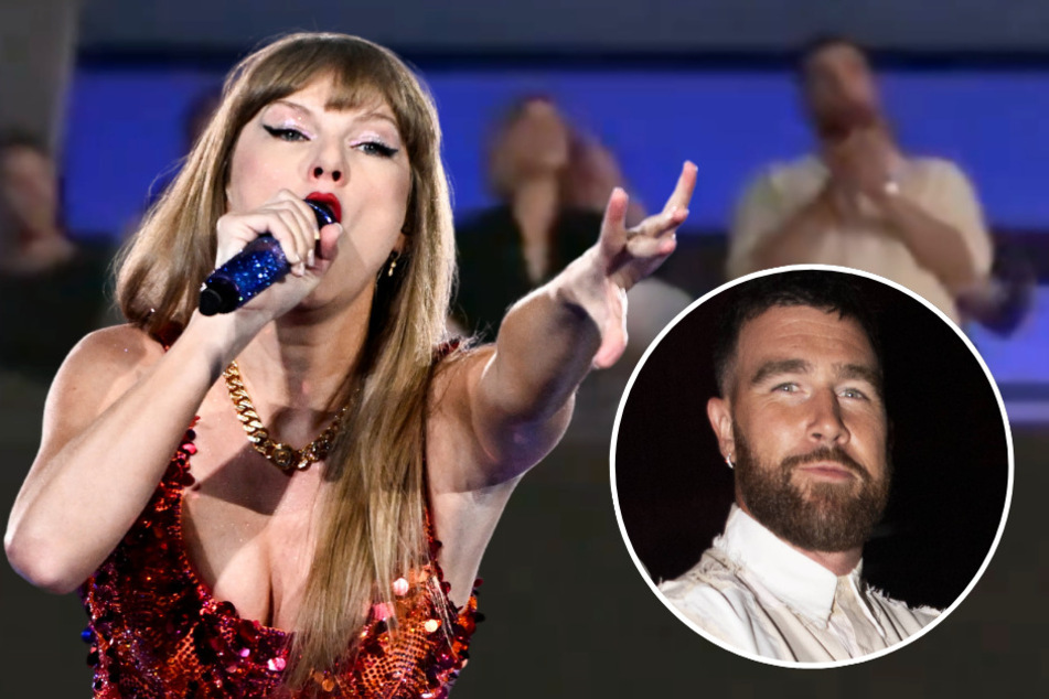 Taylor Swift's (l.) 87th stop on her Eras Tour in Paris, France was quite the showstopper as Travis Kelce (r.) made an appearance!