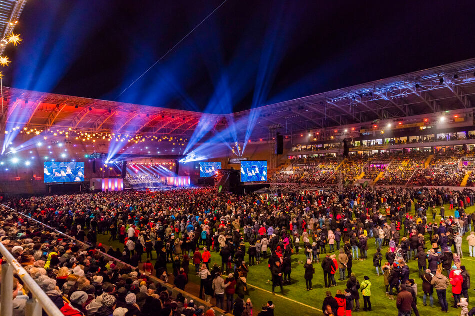 2019 fand das letzte Adventskonzert im Stadion statt.