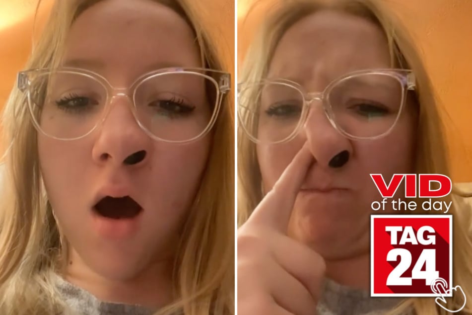 Today's Viral Video of the Day features a girl who got a bulbous fruit stuck up one of her nostrils!