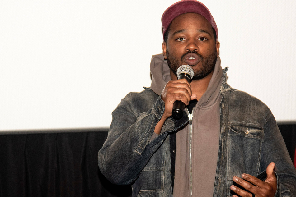 Ryan Coogler speaking during a special screening of his 2019 movie Just Mercy in San Francisco.