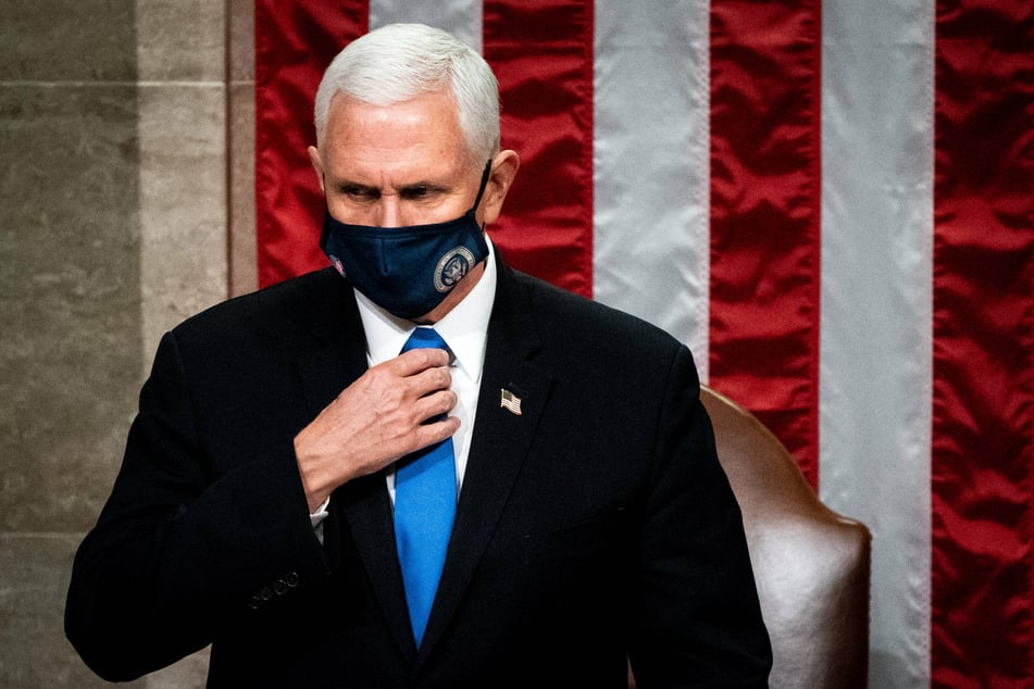 Vice President Mike Pence just missed the shaman!