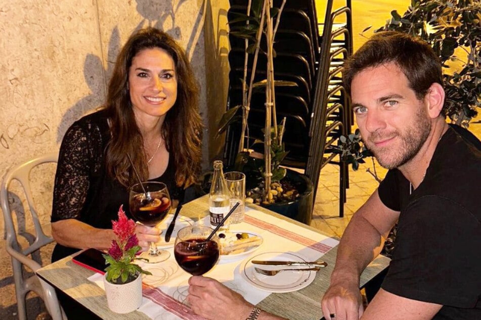 Sind die beiden mehr als nur Freunde? Die argentinischen Tennis-Superstars Gabriela Sabatini (53, l.) und Juan Martin del Potro (34, r.).