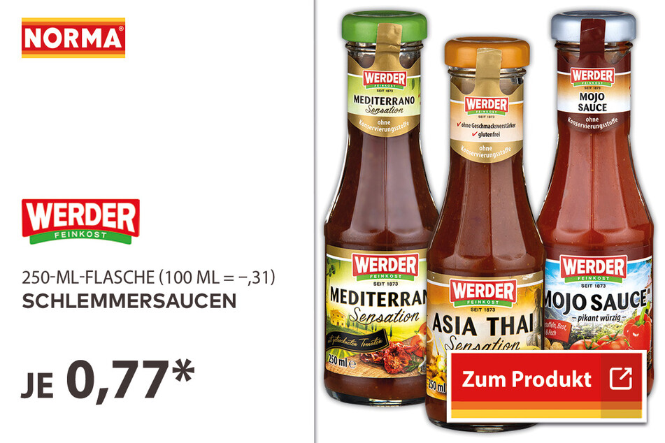 Schlemmersaucen für 0,77 Euro