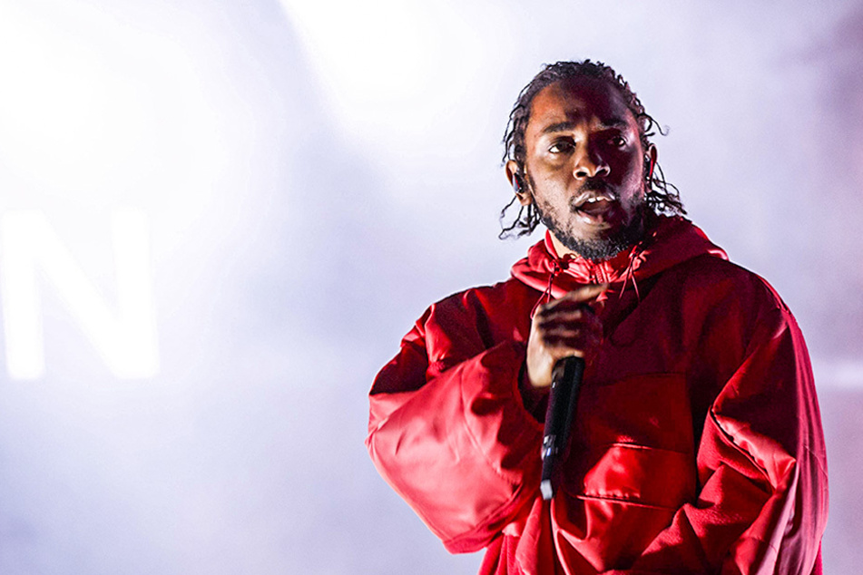 Kendrick Lamar performs at L.A. Live during the NBA All-Stars weekend on February 16, 2018, in Los Angeles, California.