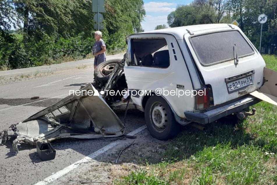 Der Fahrer des Ladas überlebte die Begegenung miit dem Panzer nicht.