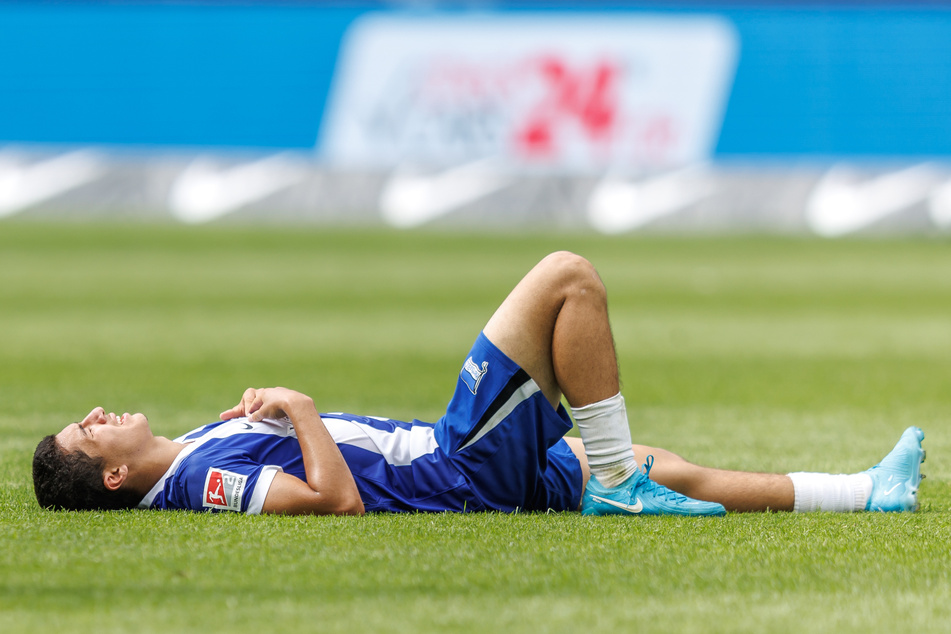 Ibo Maza (18) brachte Hertha mit dem Anschlusstreffer noch einmal ran.