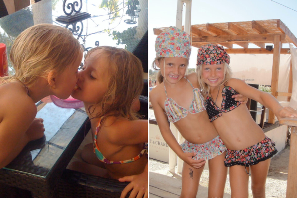 Shania Geiss und ihre ältere Schwester Davina (20) waren schon als kleine Mädchen unzertrennlich.