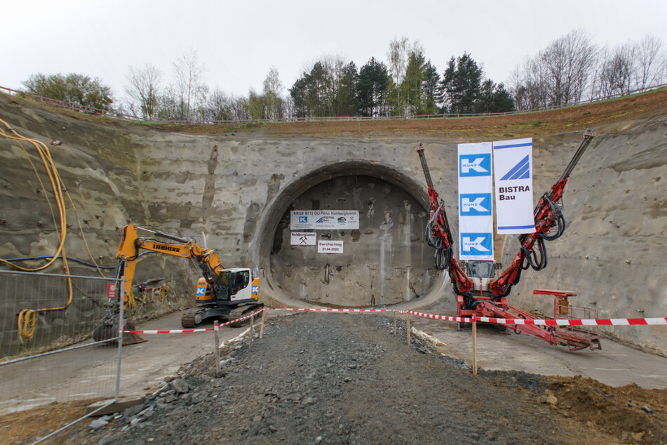 Seit September 2020 wird an dem Kohlbergtunnel gearbeitet.
