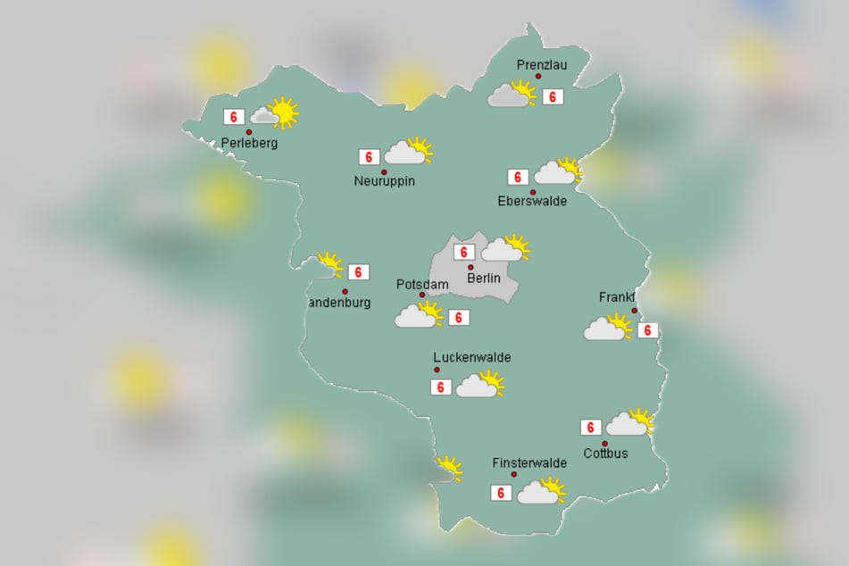 Am Montag klettern die Temperaturen auf sechs Grad.