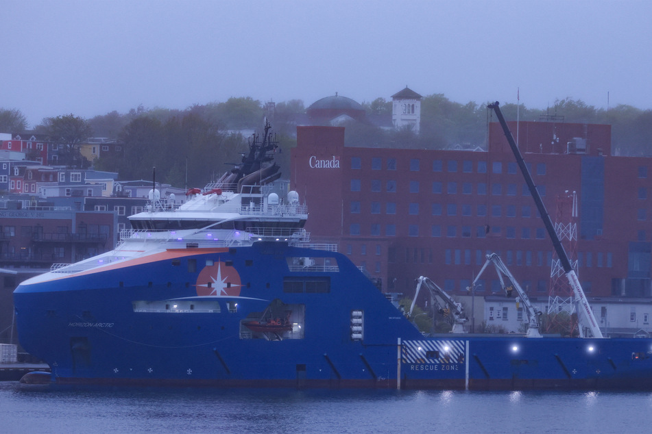 Rescue boats prepared to depart in support of the search for the missing OceanGate Expeditions submersible, which was carrying five tourists to explore the wreck of the sunken Titanic.