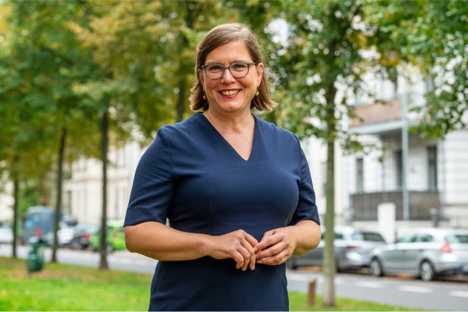 Skadi Jennicke (48) tritt für die Linken zur OB-Wahl in Leipzig an.