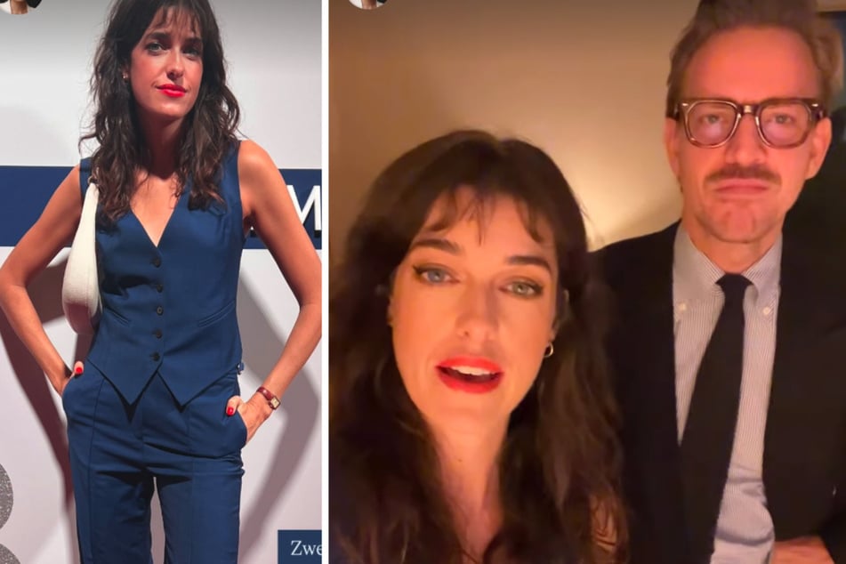 Marie Nasemann (36) llegó con su ex, Sebastian Tigges (40), a la fiesta de Bertelsmann en Berlín.