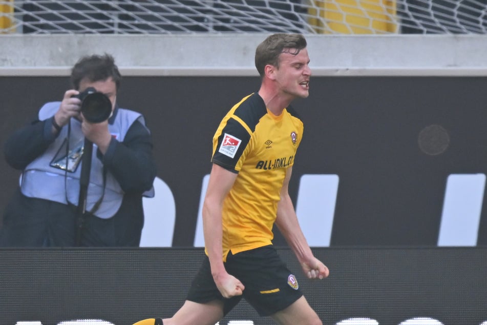 Auch das letzte aus dem Spiel heraus erzielte Heimtor von Dynamo Dresden geht auf das Konto von Christoph Daferner.