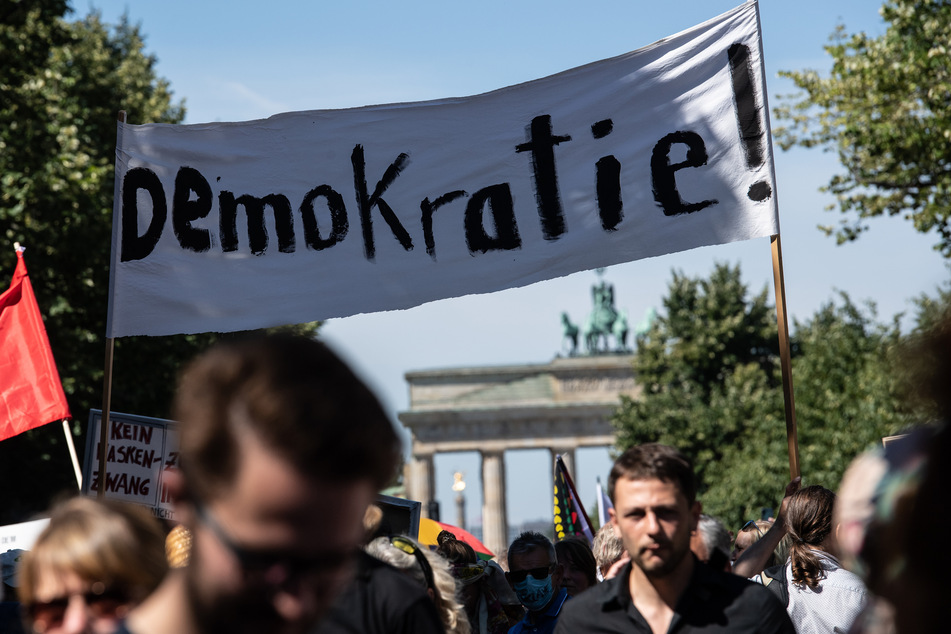 Das Motto der Demonstration lautete "Das Ende der Pandemie - Tag der Freiheit".