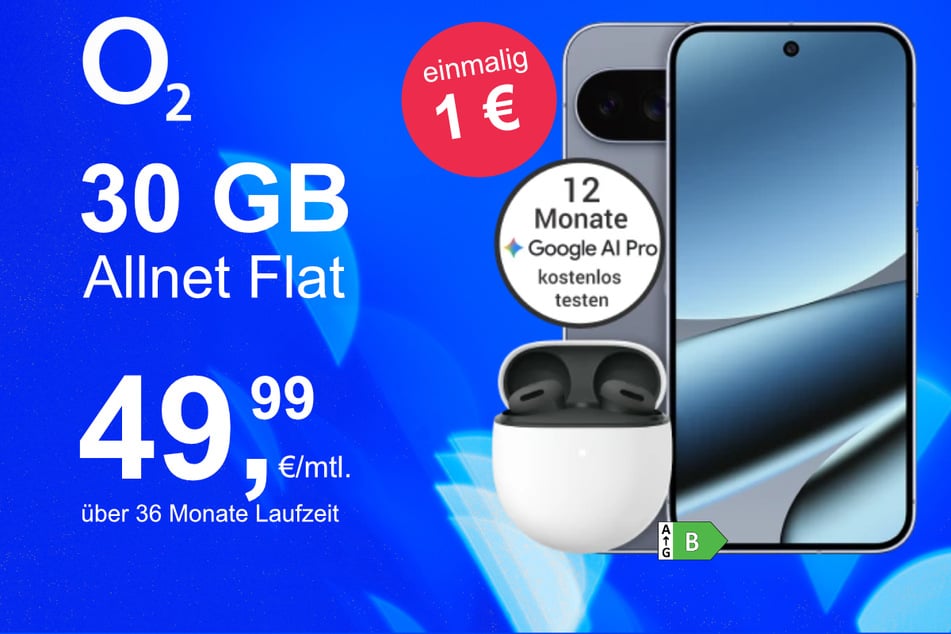 Das Google Pixel 10 Pro XL mit Pixel Buds 2a im Bundle für nur 1 Euro exklusiv bei o2.