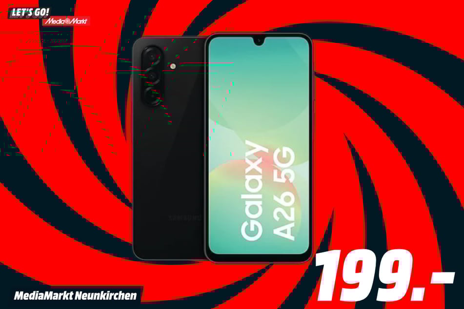 Samsung Galaxy A26 5G für 199 Euro.