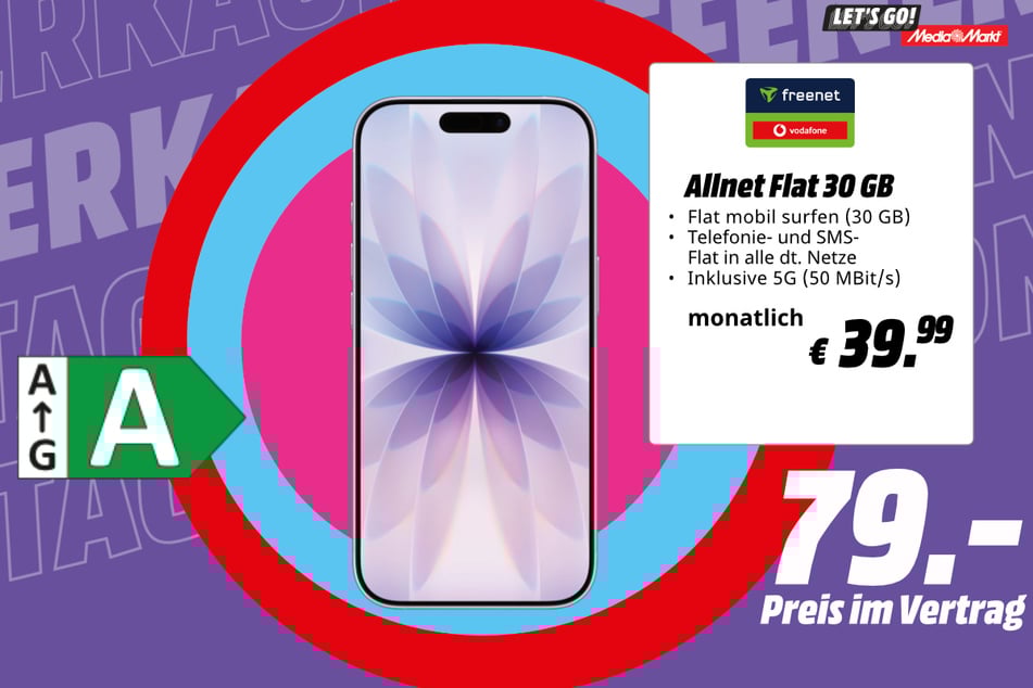 Apple iPhone 17 für 79 Euro im Vertrag.