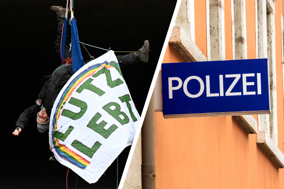 Polizeistation im Schwarzwald mit Parolen zu Lützerath beschmiert
