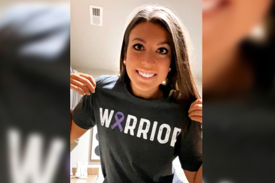 Madison Russo (20) gab sich als Kämpferin. Auf ihrem Shirt steht "Warrior" (Deutsch: Kämpfer).