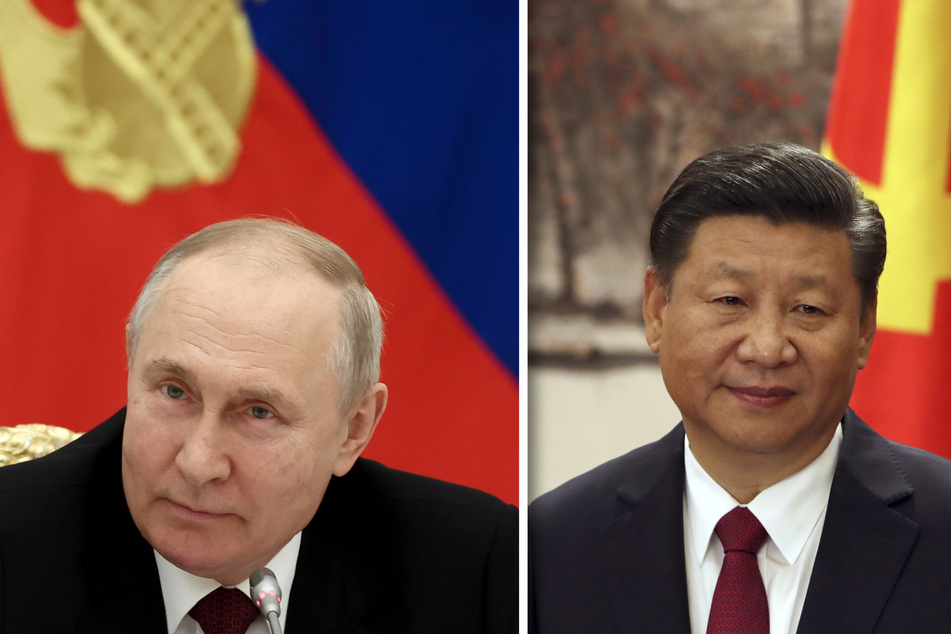 Chinas Xi Jinping (r.) und Russlands Wladimir Putin (beide 70) tragen ihren Machtkampf mit dem Westen auch auf Kosten Sachsens aus.