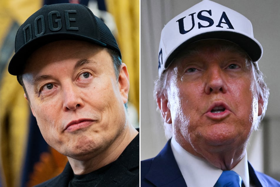 President Donald Trump threatened Elon Musk (r.) with "serious consequences" Saturday if the tech billionaire seeks to punish Republicans who vote for a controversial spending bill.