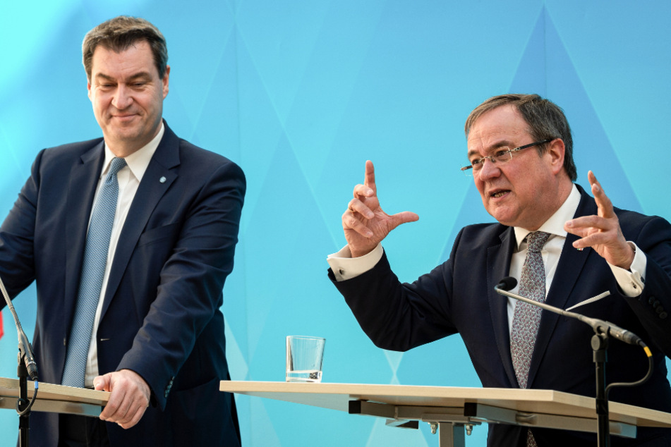 Armin Laschet (59, CDU, r.) und Markus Söder (54, CSU): Der Union steht ein spannendes Frühjahr 2021 bevor.