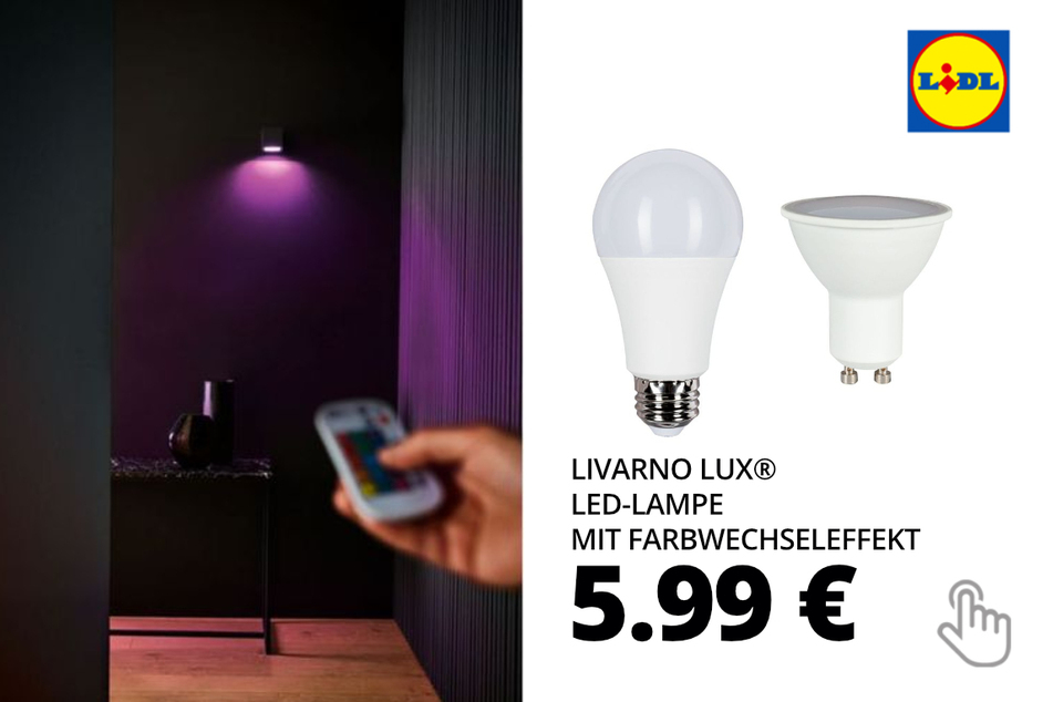 LIVARNO LUX® LED-Lampe mit Farbwechseleffekt