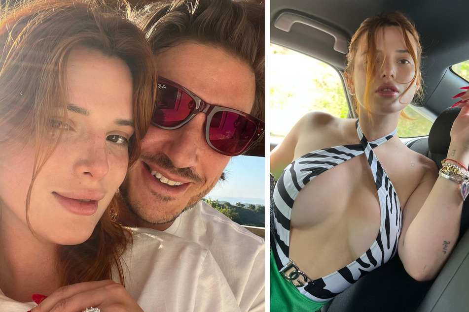 Bella Thorne announced her new engagement to Mark Emms on Friday.