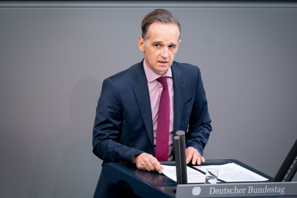 Außenminister Heiko Maas (SPD) spricht während der 177. Sitzung des Bundestags zu den Abgeordneten. Zuletzt hatte er den Druck auf Moskau deutlich erhöht.