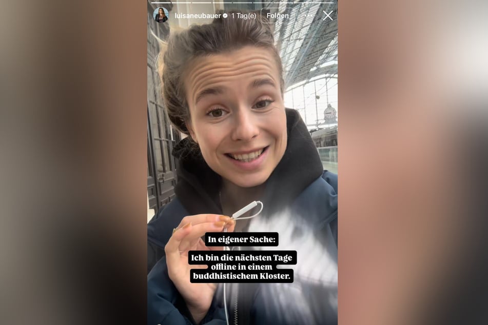 Braucht Zeit zum Nachdenken: Klimaaktivistin Luisa Neubauer (29) auf dem Weg ins buddhistische Kloster.