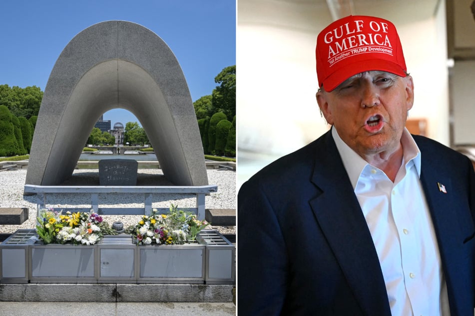 Donald Trump has been urged to visit Hiroshima after comparing his air strikes on Iran to the US' 1945 atomic bombs on Japan.