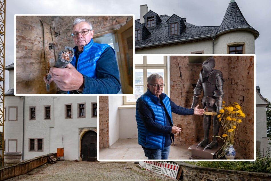 In Schloss eingebrochen: Diebe klauen Starkstromkabel und Ritterschwert