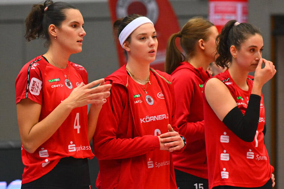 Schmerzhaftes Pokal-Aus gegen Nancy! Die Enttäuschung steht den DSC-Damen ins Gesicht geschrieben.