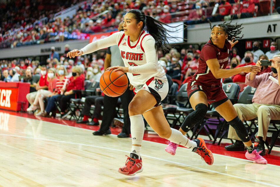 Wolfpack guard Raina Perez scored 15 points against the Panthers.