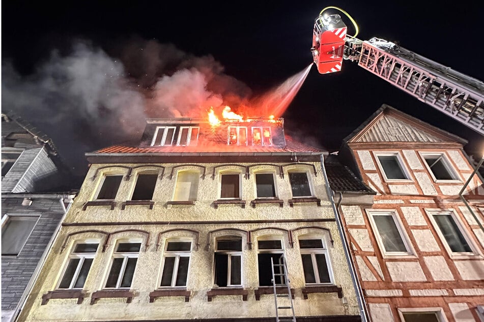 In Helmstedt brannte in der Nacht ein Wohnhaus.