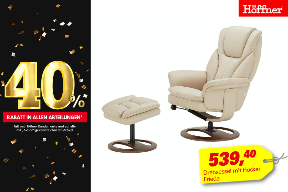 Drehsessel mit Hocker Frieda
für 539,40 Euro