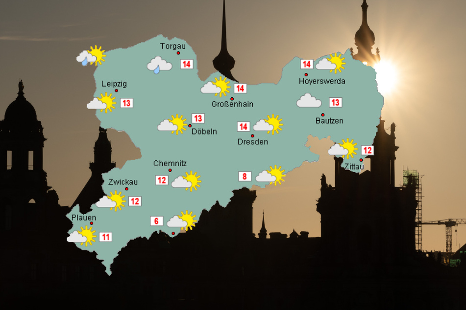 Die neue Woche in Sachsen wird größtenteils mild und trocken.