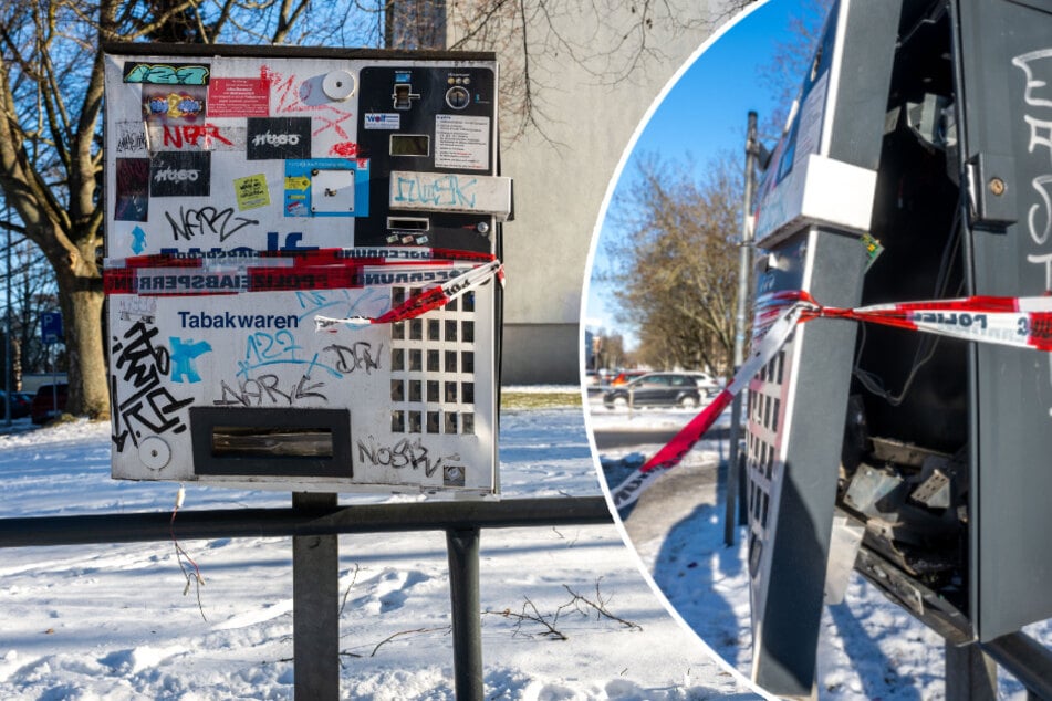 Chemnitz: Zigarettenautomat in Chemnitz gesprengt: Drei Tatverdächtige flüchten