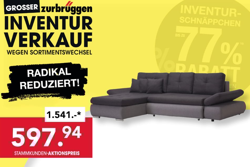 Das Osca Ecksofa für 597,94 Euro.