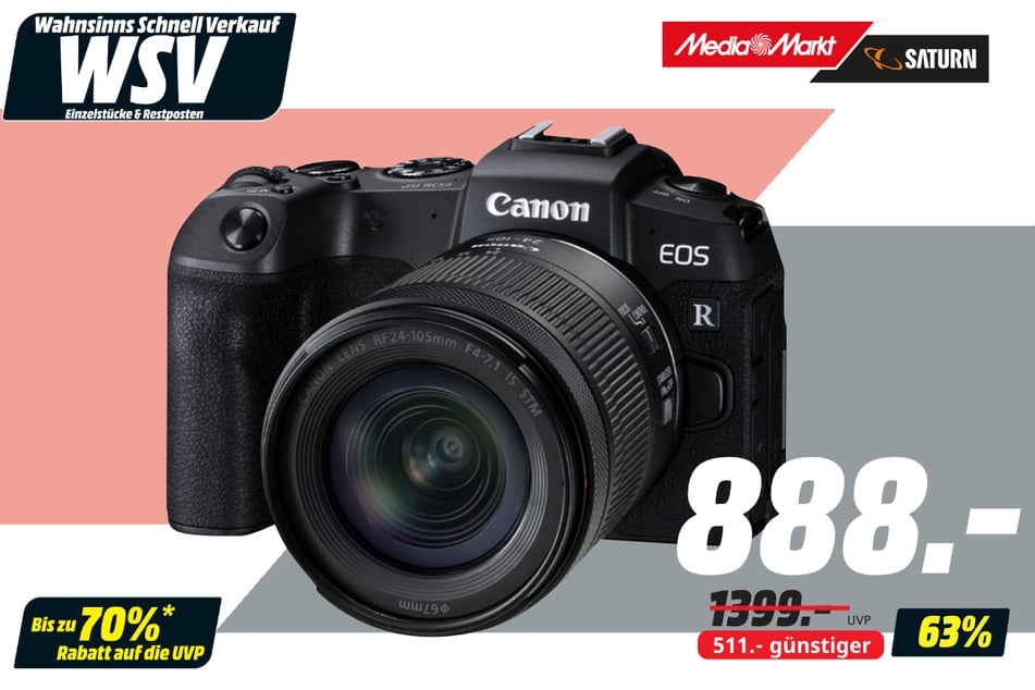 Canon-Systemkamera für 888 statt 1.399 Euro.